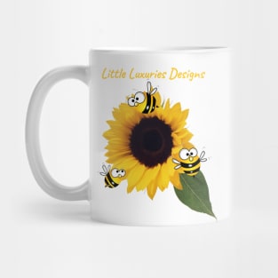 Busy Bees Sunflower Graphic Mug